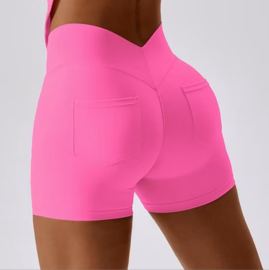 2023new Wholesale Hot Women Scrunch Butt Back V-Cut High Waisted Tummy Control Yoga Leggings Sports Fitness Gym Workout Leggings
