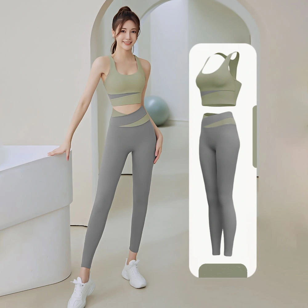 Women′ S Fitness Suit Running Sports Yoga Wear Suit