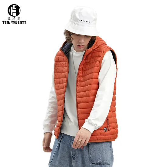 Nouveauté utilitaire sans manches doudoune hiver Gilet bouffant hommes Gilet matelassé